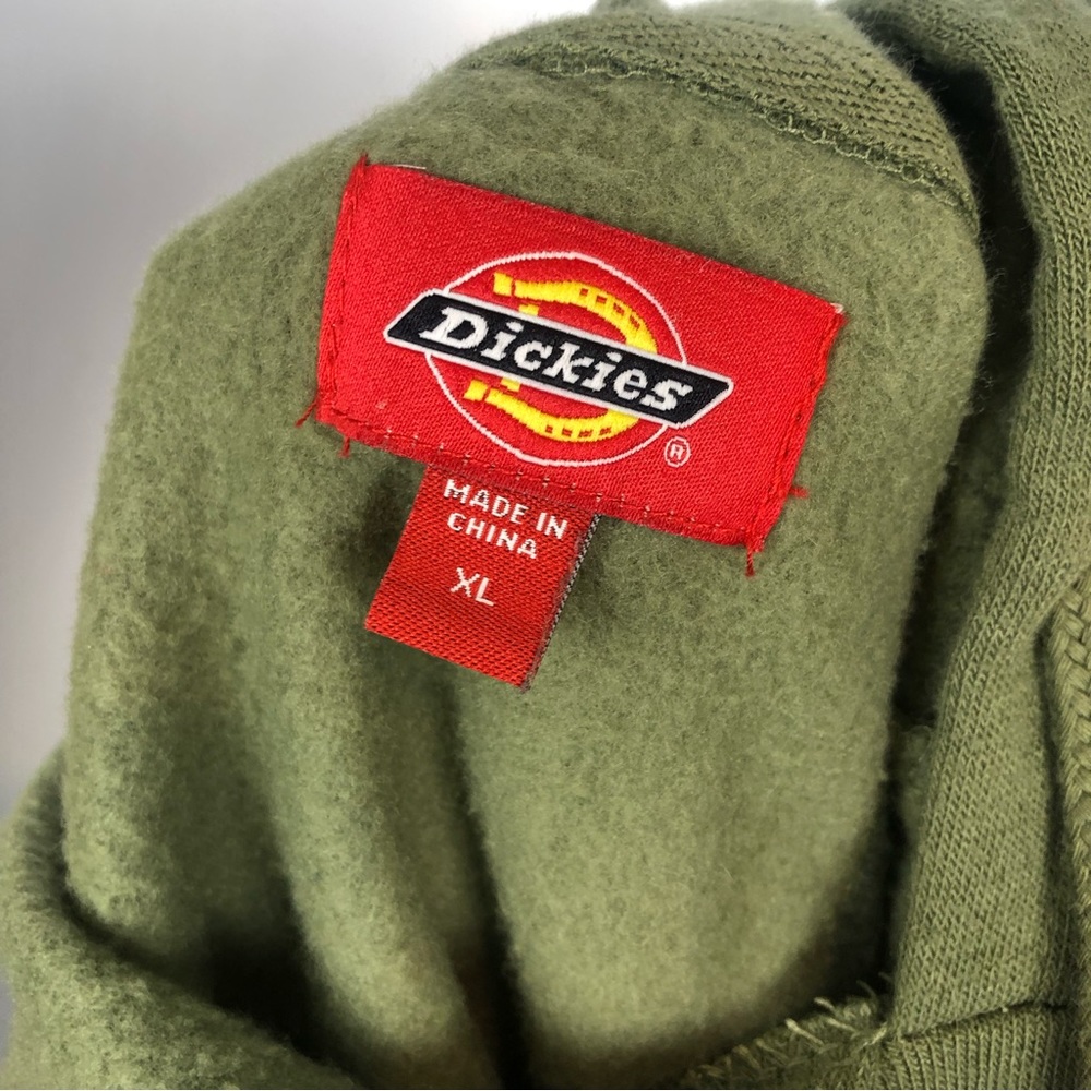 Dickies Green Long Sleeve Hooded Crop Pullover - Picture 4 of 8